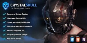 CrystalSkull - Gaming Magazine WordPress Theme
