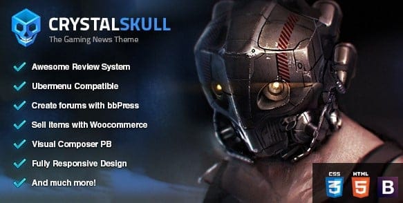 CrystalSkull - Gaming Magazine WordPress Theme 1 CrystalSkull - Gaming Magazine WordPress Theme