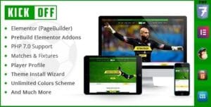 Kickoff Sports Club - WordPress Theme