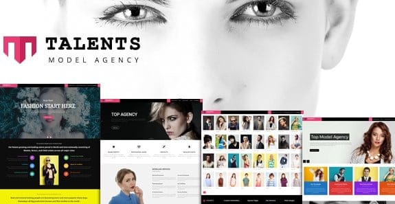 Talents - Model Agency WordPress CMS Theme 1 Talents - Model Agency WordPress CMS Theme