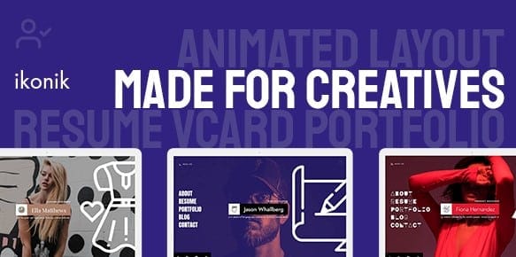 Ikonik - Resume vCard WordPress Theme 1 Ikonik - Resume vCard WordPress Theme