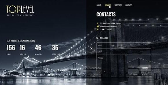 TopLevel - Responsive Countdown Landing Page 1 TopLevel - Responsive Countdown Landing Page