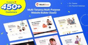 MultiSaas - Multi-Tenancy Multipurpose Website Builder (Saas)