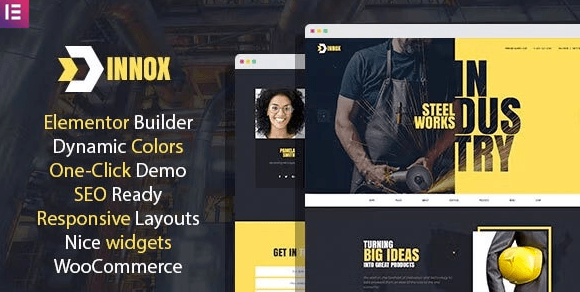 Innox - Industrial WordPress Elementor Theme 1 Innox - Industrial WordPress Elementor Theme