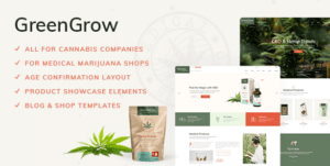 GreenGrow - Medical Marijuana WordPress Theme