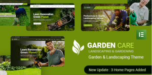 Garden Care - Gardening and Landscaping WordPress Theme