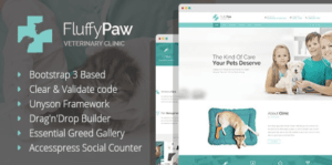 FluffyPaw - WordPress Theme for Veterinary Clinic & Pet Care Center