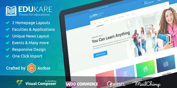 Edukare - Education WordPress Theme for University, School and Academics 1 Edukare - Education WordPress Theme for University, School and Academics