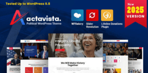 Actavista - A Political WordPress Theme with Donation & Paid Membership System
