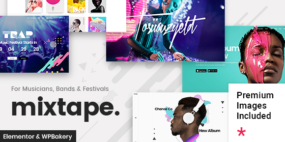 Mixtape - Music WordPress Theme for Artists & Festivals 1 Mixtape - Music WordPress Theme for Artists & Festivals