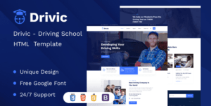Drivic - Online Driving School HTML Template