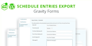 Gravity Forms Schedule Entries Export