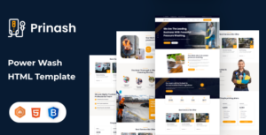 Prinash | Power Wash Cleaning Services HTML Template