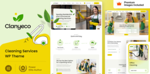 ClanyEco– Cleaning Services WordPress Theme