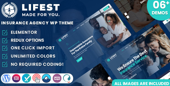 Lifest - Insurance Agency WordPress Theme 1 Lifest - Insurance Agency WordPress Theme