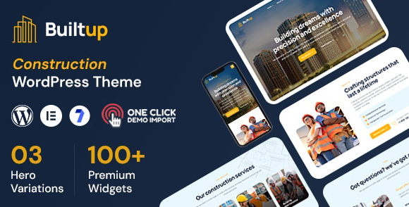 Builtup - Construction Company WordPress Theme 1 Builtup - Construction Company WordPress Theme