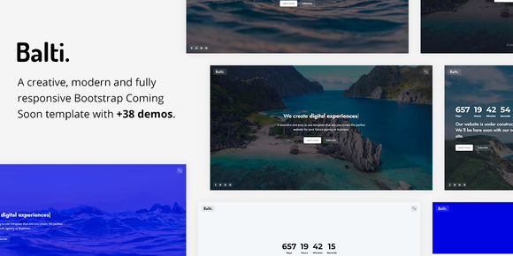 Balti - Bootstrap Coming Soon Template 1 Balti - Bootstrap Coming Soon Template