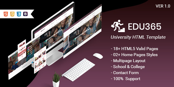 Edu365 | University HTML Template 1 Edu365 | University HTML Template