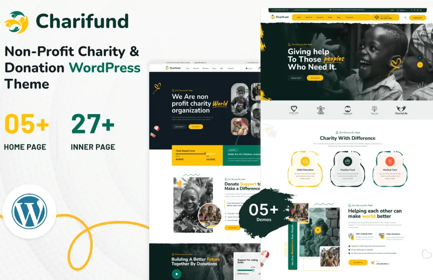 ChariFund - Charity & Donation Foundation WordPress Theme Multipurpose