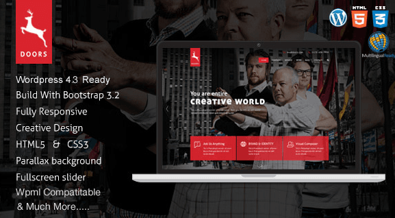 Doors - Parallax Responsive One Page wordpress theme 1 Doors - Parallax Responsive One Page wordpress theme