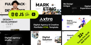 Axtra - Digital Agency Portfolio Template