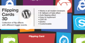 Flipping Cards 3D - WordPress