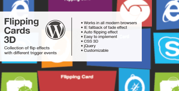 Flipping Cards 3D - Wordpress 1 Flipping Cards 3D - Wordpress