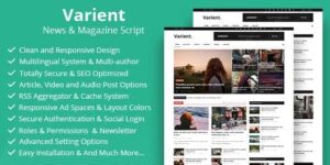 Varient - News & Magazine Script